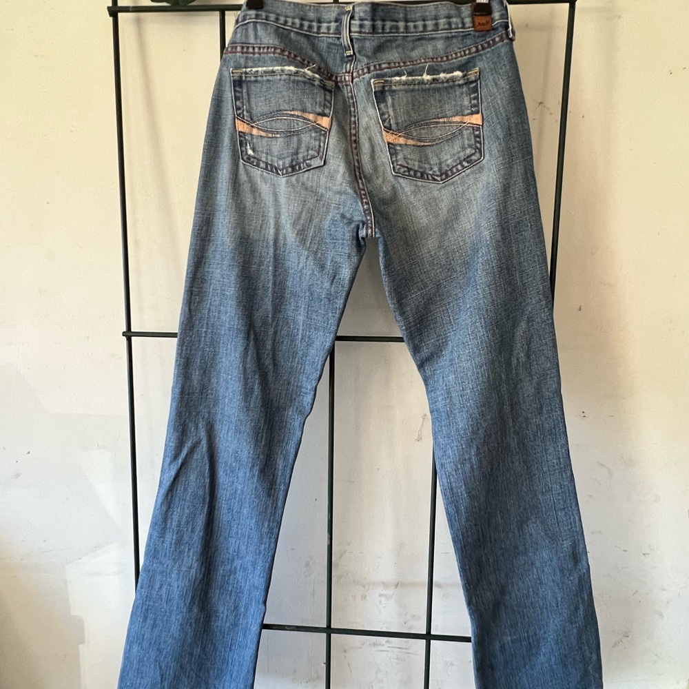 Abercrombie & Fitch Distressed Blue Jeans
